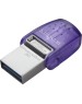 Флешка KINGSTON Флешка USB DataTraveler microDuo 3C 256ГБ, USB3.0, фиолетовый [dtduo3cg3/256gb]