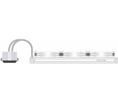 ID-COOLING Система водяного охлаждения Dashflow 360 Basic, 4-pin, одноцветная, 120мм, белый, retail [dashflow 360 basic white]