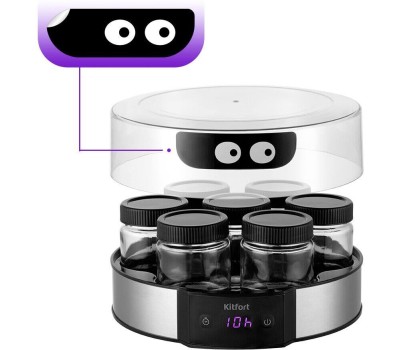 KITFORT Йогуртница КТ-6295 серебристый