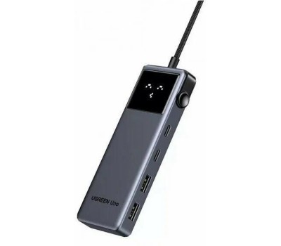 UGREEN Конвертер CM888 (35998) UNO 6-in-1 4K@60Hz USB-C To HDMI+2*USB 3.2 A+2*USB 3.2 C+PD Power Converter. Цвет: серый