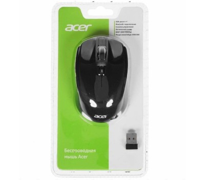 Acer OMR050 [ZL.MCEEE.00B] Mouse BT/Radio USB (6but) black беспроводная мышь
