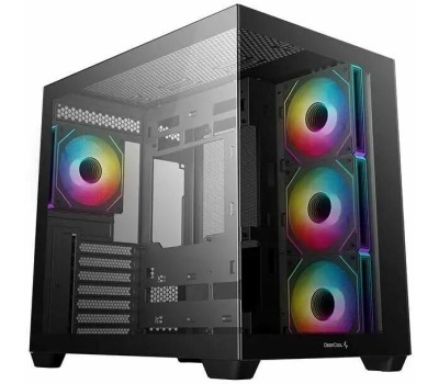 Корпус для ПК DEEPCOOL Корпус ATX CG530 4F, Mini-Tower, без БП, черный [r-cg530-bkada4-g-1]
