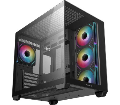 Корпус для ПК DEEPCOOL Корпус ATX CG530 4F, Mini-Tower, без БП, черный [r-cg530-bkada4-g-1]