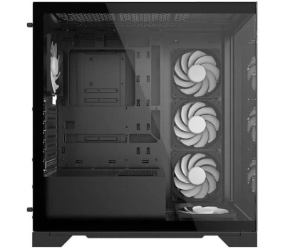 Корпус для ПК XPG Корпус INVADER X BLACK (INVADERXMT-BKCWW) Mid-Tower Gaming ATX PC Case with Panoramic View, Tempered Glass Panels, and RGB Lighting Black
