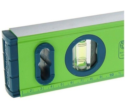 Уровень СИБРТЕХ Уровень алюминиевый УСМ-0,5-400, фрезерованный, 3 глазка, магнитный, 400 мм 34113