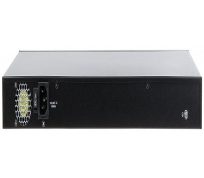 Коммутатор DAHUA DH-S3226-24ET-240 24-портовый неуправляемый коммутатор с РоЕ, 24xRJ45 100Mb PoE, 2хКомбо SFP/RJ45 1Gb uplink, суммарно 240Вт, коммутация 8.8 Гбит/с, MAC-таблица 8К