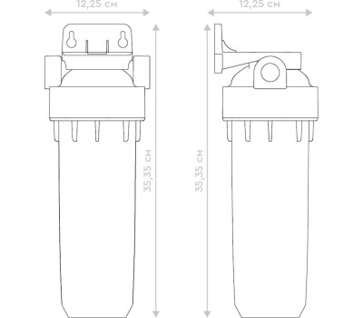 Аксессуар БАРЬЕР Н103Р02 Корпус фильтра магистральный SL10 1/2
