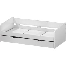 Кроватка POLINI Кровать детская выдвижная Polini kids Fun 4200, белый (4кор)