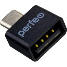Адаптер PERFEO (PF_B4995) adapter USB на micro USB c OTG (PF-VI-O010 Black) чёрный