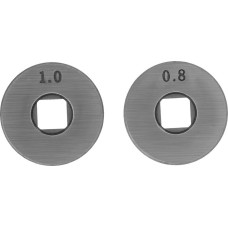 Подающий ролик DENZEL Подающий ролик, V профиль под стальную проволоку 0,8-1мм, посадка квадрат, 2 шт 93651