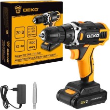 Аккумуляторная дрель-шуруповерт DEKO Banger 20V ONE +, 20В, 1x1.5Ач 083-1042