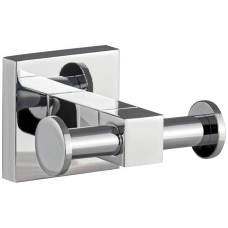 Аксессуары для ванной комнаты GFMARK 84115 Крючок двойной, на квадратном основании, цвет ХРОМ