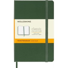 MOLESKINE Блокнот Classic, 192стр, в линейку, твердая обложка, зеленый [mm710k15]