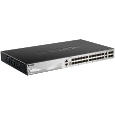 Коммутатор D-LINK Коммутатор DGS-3130-30S/B1A Управляемый L3 стекируемый коммутатор с 24 портами 1000Base-X SFP, 2 портами 10GBase-T и 4 портами 10GBase-X SFP+