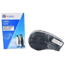 Картридж G&G Картридж GG-M21-375595WT, 9.5мм, черный шрифт, белый фон, 6.4м ( GG-M21-375595WT