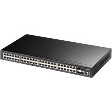Коммутатор CUDY Коммутатор 48-Port Layer 3 Managed Gigabit Switch with 4 10G SFP Slots 48-Port Layer 3 Managed Gigabit Switch,48 Gigabit Ethernet ports + 4 10 Gigabit uplink SFP optical ports + 1 USB serial port + 1 console port, backplane bandwidth 176Gb