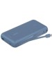 BELKIN Внешний аккумулятор BoostСharge Power Bank 20000mAh USB-A&USB-C 30W со встроенным кабелем USB-C. Цвет: синий