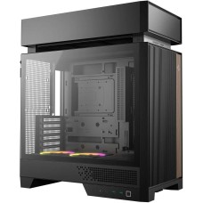 Корпус для ПК DEEPCOOL Корпус ATX CL660, Midi-Tower, без БП, черный и коричневый [r-cl660-bknna0-g-1]