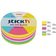 STICK`N Блок самоклеящийся бумажный 21830 67x67мм 250лист. неон ассорти 