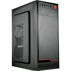 KINGPRICE Корпус KPCC-MD201 черный без БП ATX 1x80mm 4x120mm 2xUSB2.0 audio