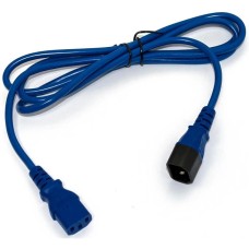 LANMASTER Шнур питания LAN-PP13/14-1.0-BL C13-С14 проводник.:3x0.75мм2 1м 220В 10А синий