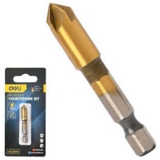 DELI Зенковка конусная под М4 по металлу/дереву/пластику DH-DJZ001-E1 8,3мм, сталь HSS, угол заточки 90град., шестигранный хвостовик