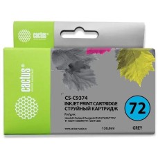 Картридж струйный CACTUS Картридж струйный CS-C9374 №72 фото серый (130мл) для HP DJ T610/T620/T770/T1100/T1100/T1120/T1200 с чипом