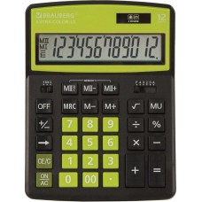 BRAUBERG Калькулятор Extra, 250477, 12-разрядный, черный