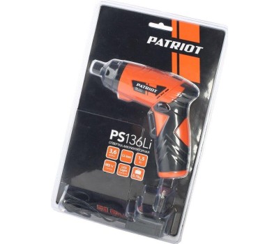 Отвертка PATRIOT 180201303 PS 136 3,6В, 1аккум