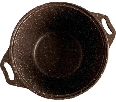 Кастрюля KUKMARA кмк42а а/пр литая 4,0л стекл/кр Кофейный мрамор