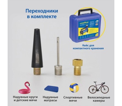 Авто-компрессор GOODYEAR GY000116 GY-45L CASE 45 л/мин