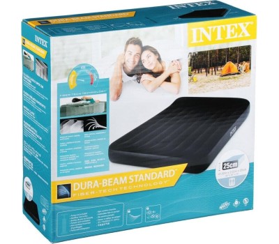 Надувные кровати INTEX Кровать надувная с подголовником, КВИН,1,52м x 2,03м x 25см, 64143 108-035