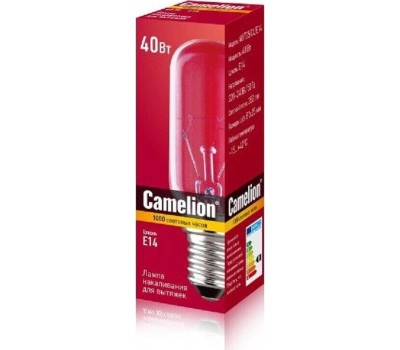 Лампа CAMELION (12984) 40/T25/CL/E14 - для вытяжек