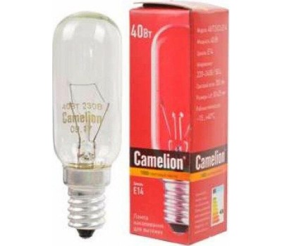 Лампа CAMELION (12984) 40/T25/CL/E14 - для вытяжек