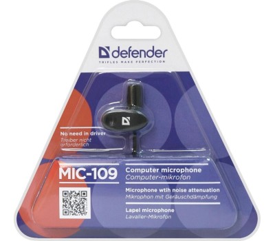 микрофон DEFENDER (64109) MIC-109 черный