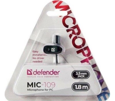 микрофон DEFENDER (64109) MIC-109 черный
