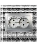 Розетка SMARTBUY (SBE-01s-16-S2-Z-c) Венера, 1-местная, серебро