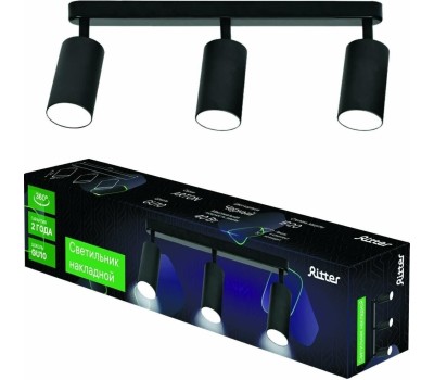 Светильники настенно-потолочные накладные RITTER 59935 7 Arton 3хGU10