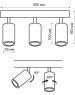 Светильники настенно-потолочные накладные RITTER 59935 7 Arton 3хGU10