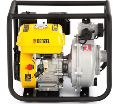 Мотопомпа DENZEL PX-50H Мотопомпа бензиновая высоконапорная, 7 л.с, 2&QUOT , 600 л/мин, глубина 8 м, напор 65 м 99203