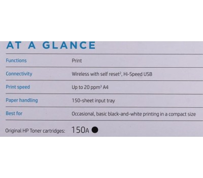 Принтер лазерный HP Laser M111W White (7MD68A) (ПИ)