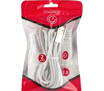 Кабель ENERGY ET-29-2 USB/MicroUSB, цвет - серебро 104111