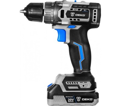 Дрель-шуруповерт DEKO Sharker 20V, 20В, 1*3.0Ач 063-4037