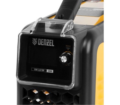 Аппарат инвертор DENZEL Аппарат инвертор. дуговой сварки SDM220 Top, 220 А, ПВ 60% кейс 94358
