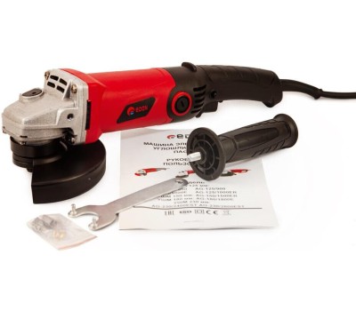Машина шлифовальная угловая EDON AG-125/1000E черный/красный 14056 1000Вт, 125мм