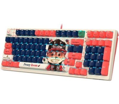 клавиатура A4TECH Клавиатура Bloody AT98 Proxy Boom, USB, бежевый + красный