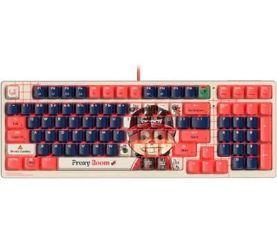 клавиатура A4TECH Клавиатура Bloody AT98 Proxy Boom, USB, бежевый + красный