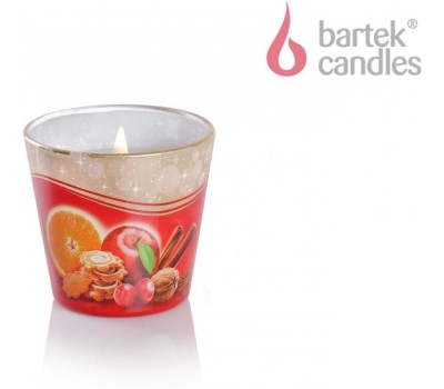 Свеча BARTEK Новогоднее Время (Christmas Time) 115гр в стакане