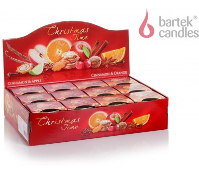 Свеча BARTEK Новогоднее Время (Christmas Time) 115гр в стакане