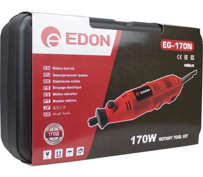 Гравер электрический EDON EG-170N черный/красный 40349 170Вт